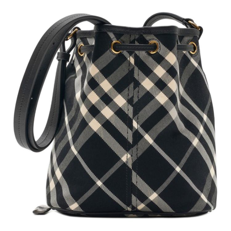 Миниатюрная женская сумка Burberry из телячьей кожи с принтом — фото 3