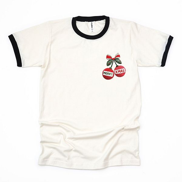 

Футболка женская ringer с принтом в виде стеганого рождественского орнамента Simply Sage Market, Vintage Black, Черный, Футболка женская ringer с принтом в виде стеганого рождественского орнамента Simply Sage Market, Vintage Black