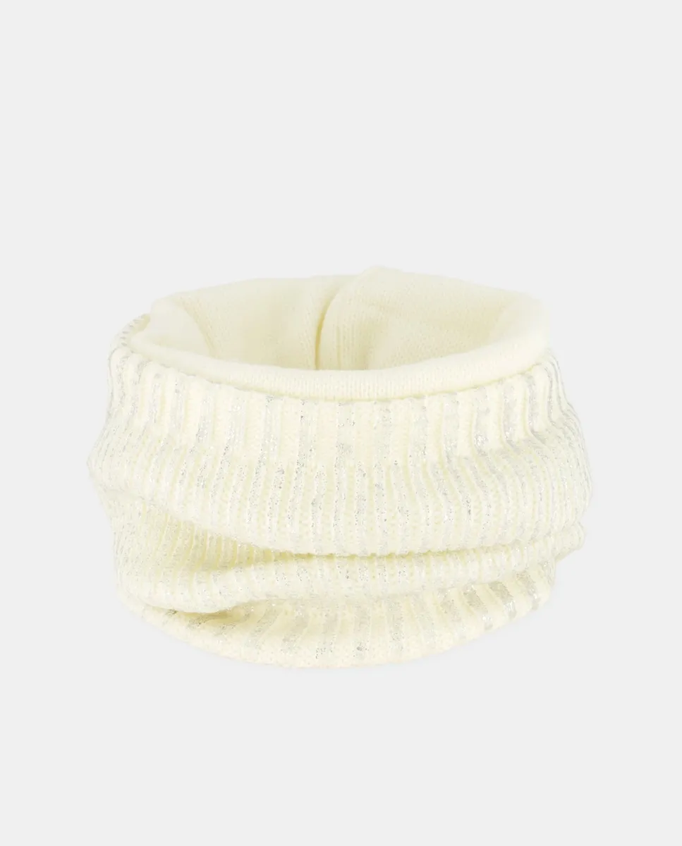 

Девичий жаккардовый воротник с фольгой Kids El Corte Inglés, белый