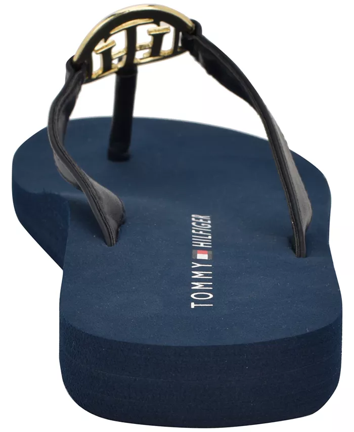 Женские шлепанцы Crelina Logo Flip Flop Tommy Hilfiger, синий — фото 3