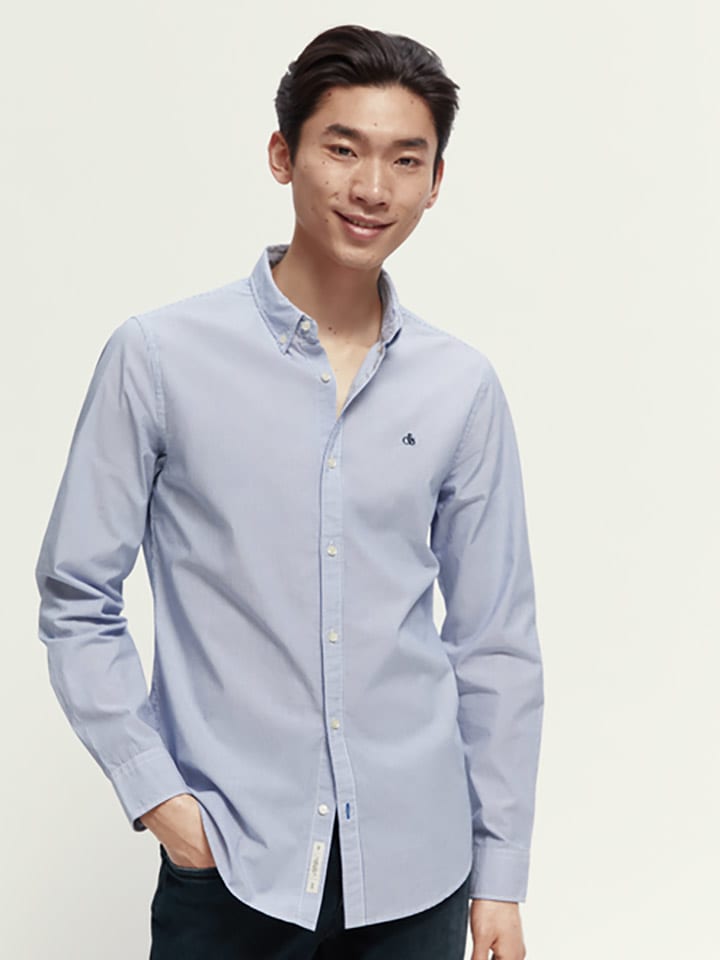 

Рубашка Scotch & Soda, светло-синий