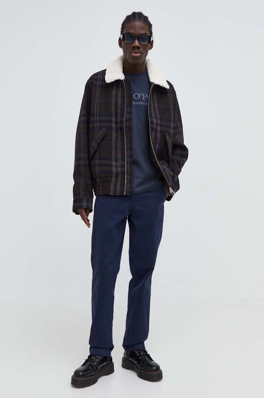 Хлопковые брюки Levi's, темно-синий