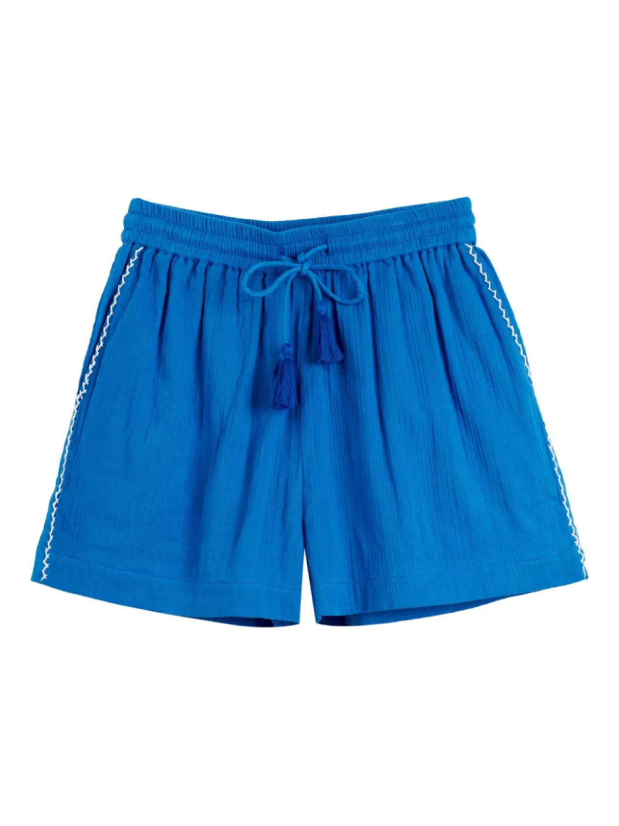 

Chinti & Parker шорты с кулиской и вышивкой, синий