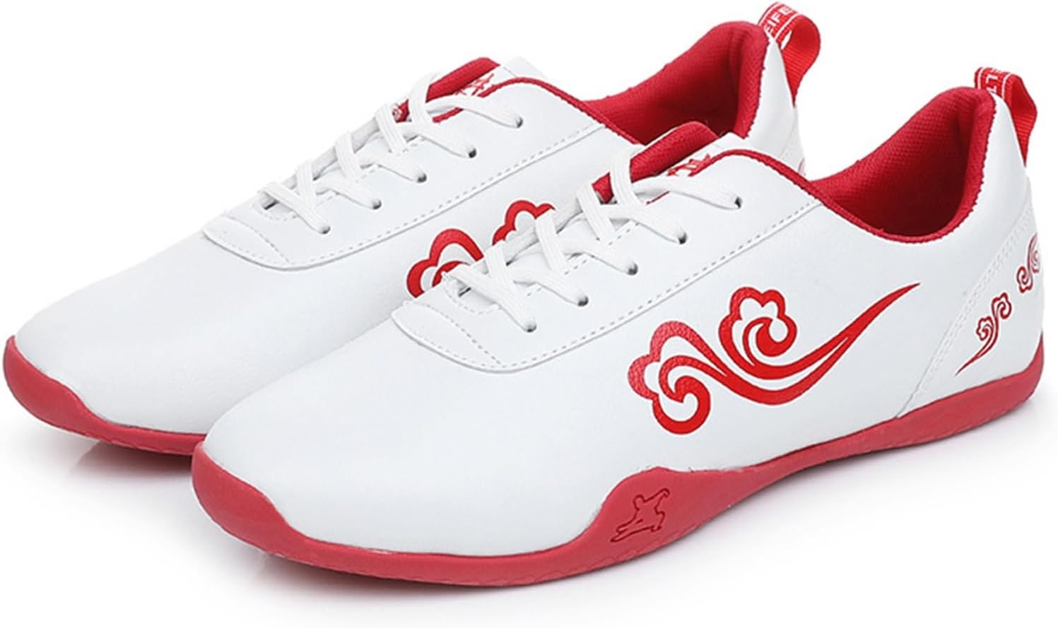 

Мужские спортивные кроссовки DHAEY для боевых искусств, кожаные, с дышащей резиновой подошвой, износостойкие, в китайском стиле Вин Чун, Тайцзицюань, Кунг-фу (цвет: белый, размер: 11 женский/9.5 мужской)