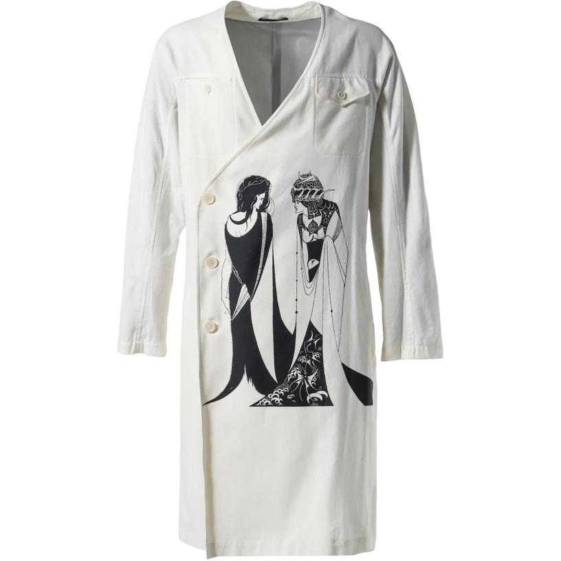 

Yohji Yamamoto Белое мужское пальто, White