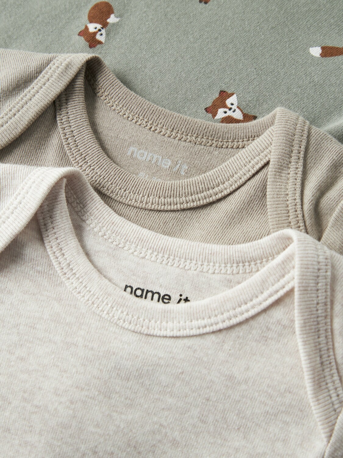 NAME IT Комбинезон/боди в цветах Cream, Taupe, Jade — фото 3