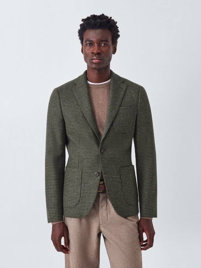 

Блейзер Moon's Wool в клетку houndstooth Regular Fit John Lewis, Green