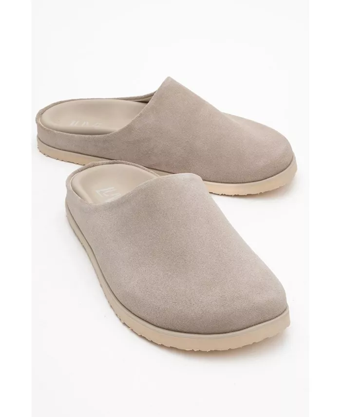 Кожаные сланцы Space Leather Slide Sandal (Женские) Forever & Always Shoes, загар/бежевый — фото 2