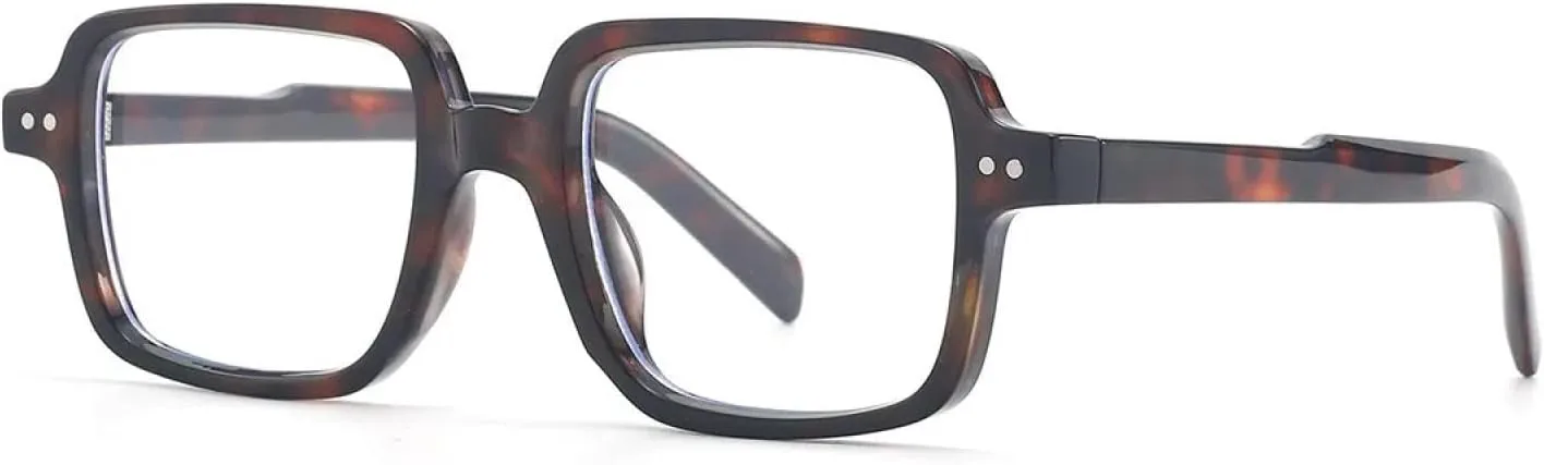 

Классические винтажные роскошные солнцезащитные очки для женщин и мужчин, модные, с большой оправой, в стиле панк, популярные, с заклепками TVTBBVV, Leopard Clear