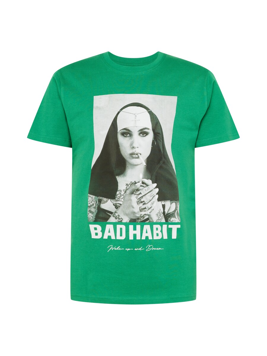 

Рубашка Mister Tee Bad Habit, зеленый