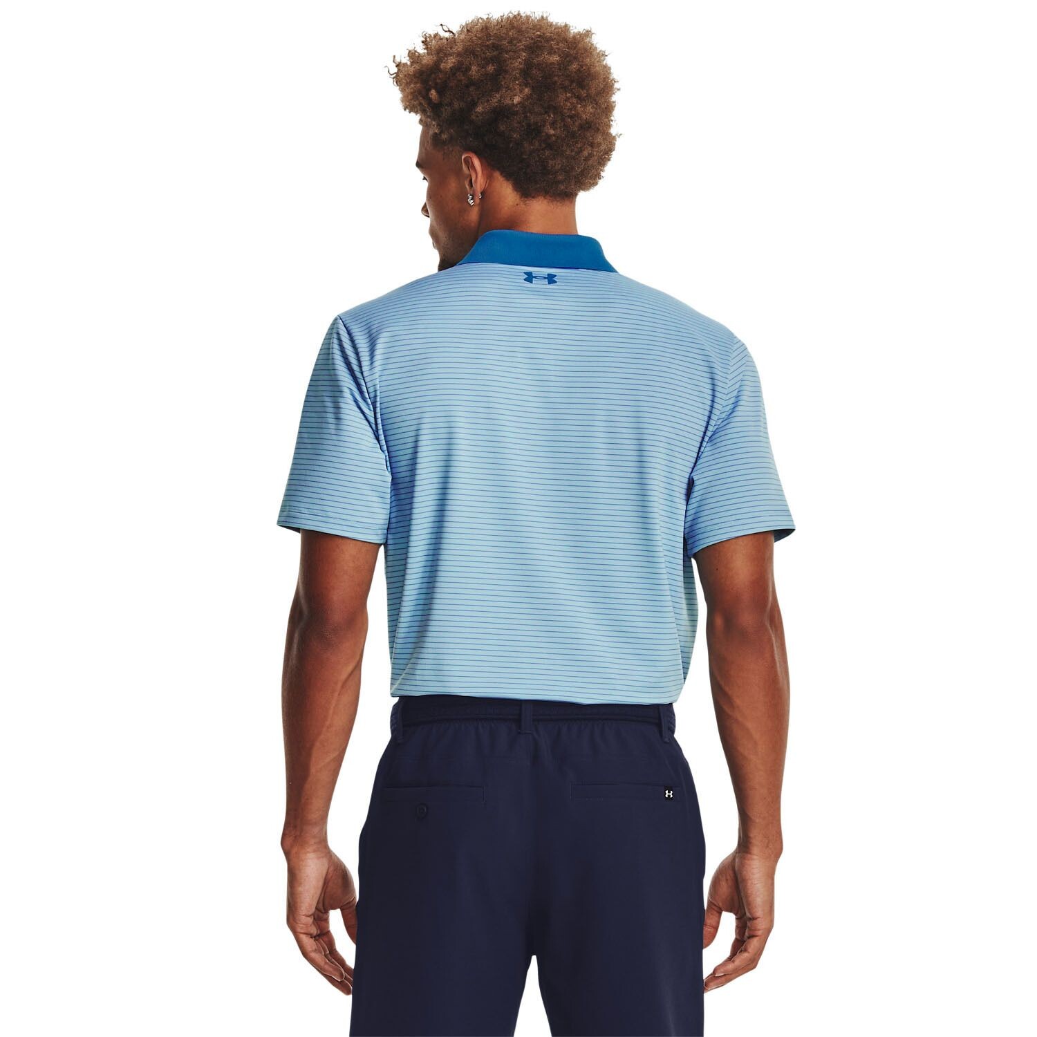 

Полосатая поло классического кроя Big & Tall Under Armour, белый