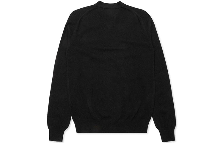 Кардиган COMME des GARCONS PLAY Cardigan Gold Emblem 'Black' AZ-N050-051-1, черный — фото 2