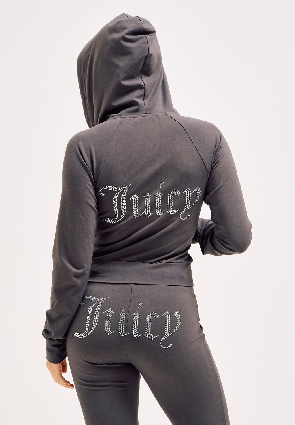 

Толстовка на молнии SINGLE OLA Juicy Couture, темно-серый