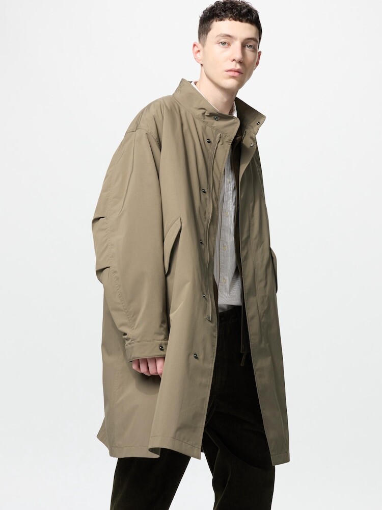 

Ветрозащитное пальто 2way Uniqlo, коричневый