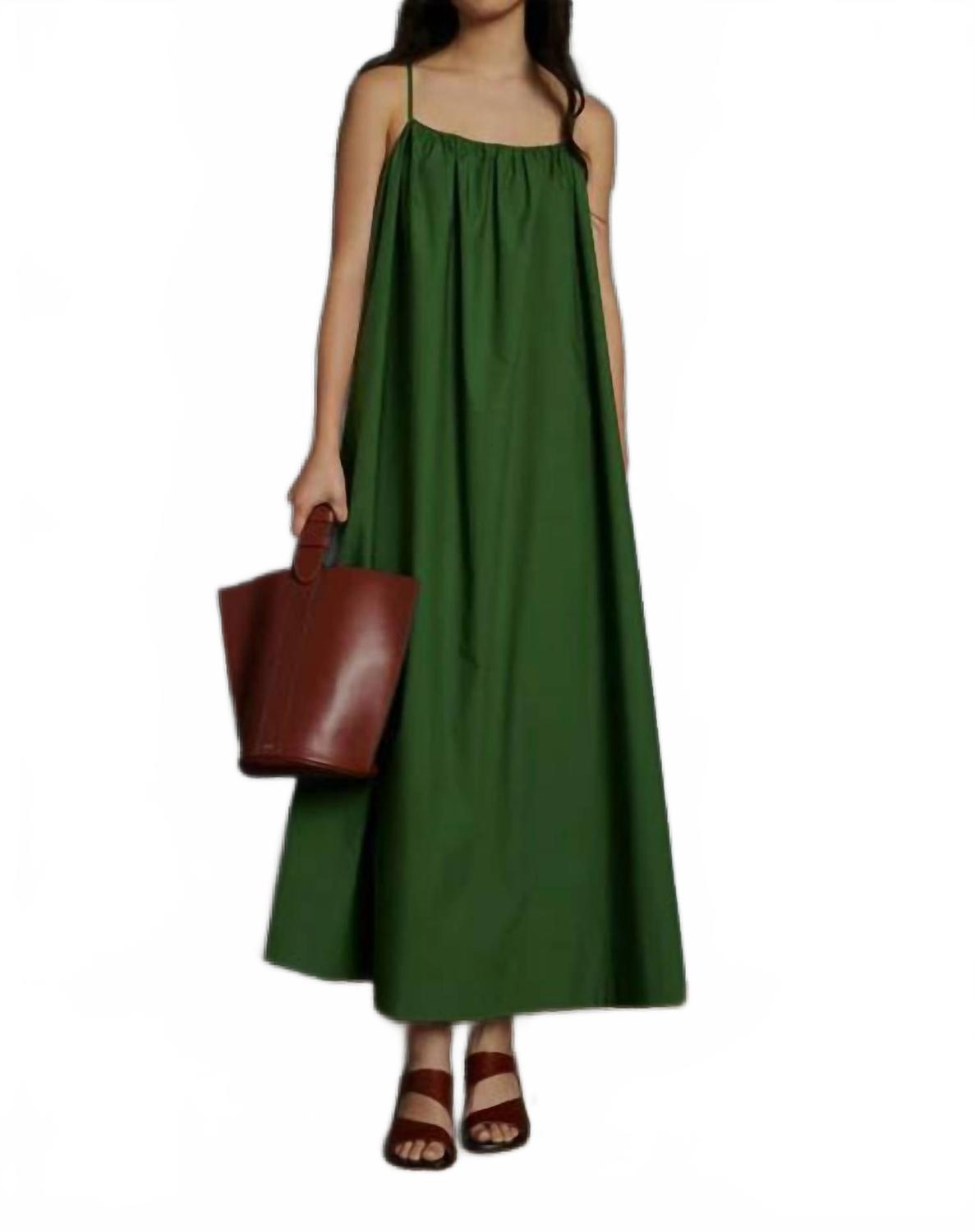 

Arielle Поплин Хлопковое Макси Платье в цвете Vert Soeur, Vert