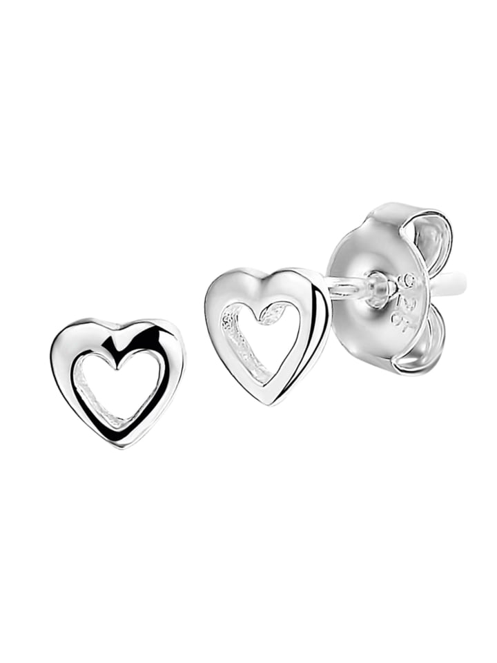 

Lucardi Серьги в форме сердца из серебра 925 пробы