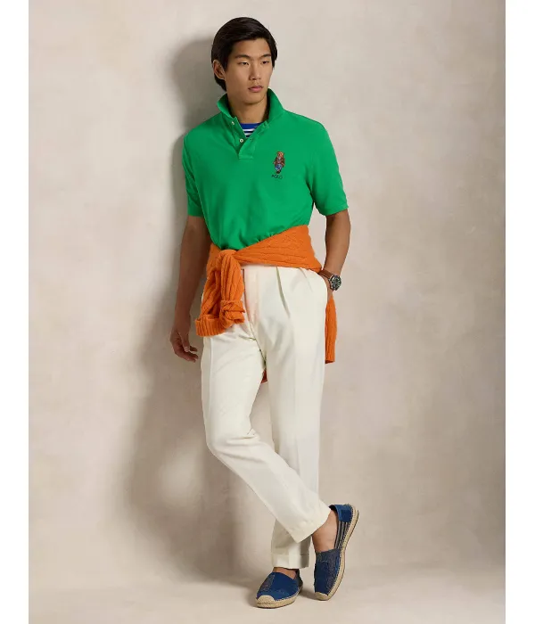 Футболка поло Classic fit Polo Ralph Lauren, зеленый — фото 3