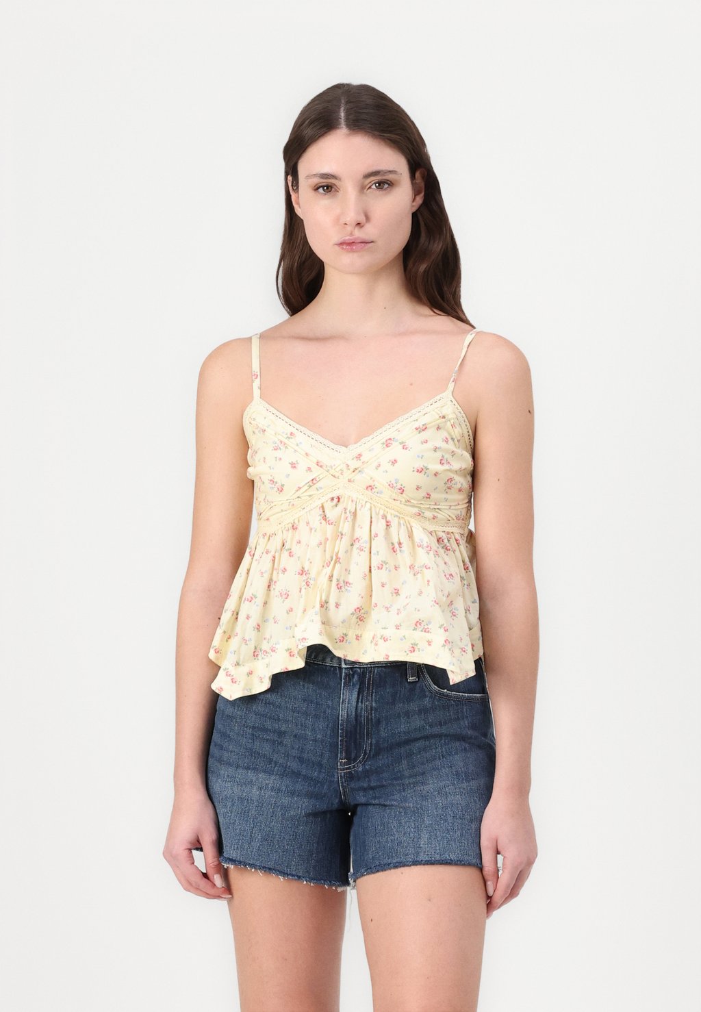 

Топ HANDKERCHIEF Hollister Co., светло-коричневый