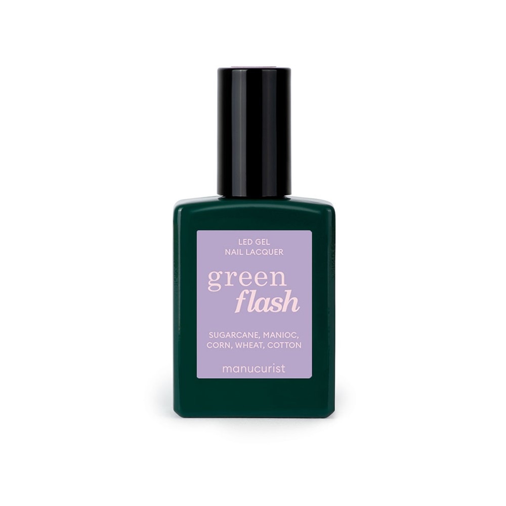 

Лак для ногтей green flash led gel Manucurist, lisa lilas, объем 15 мл