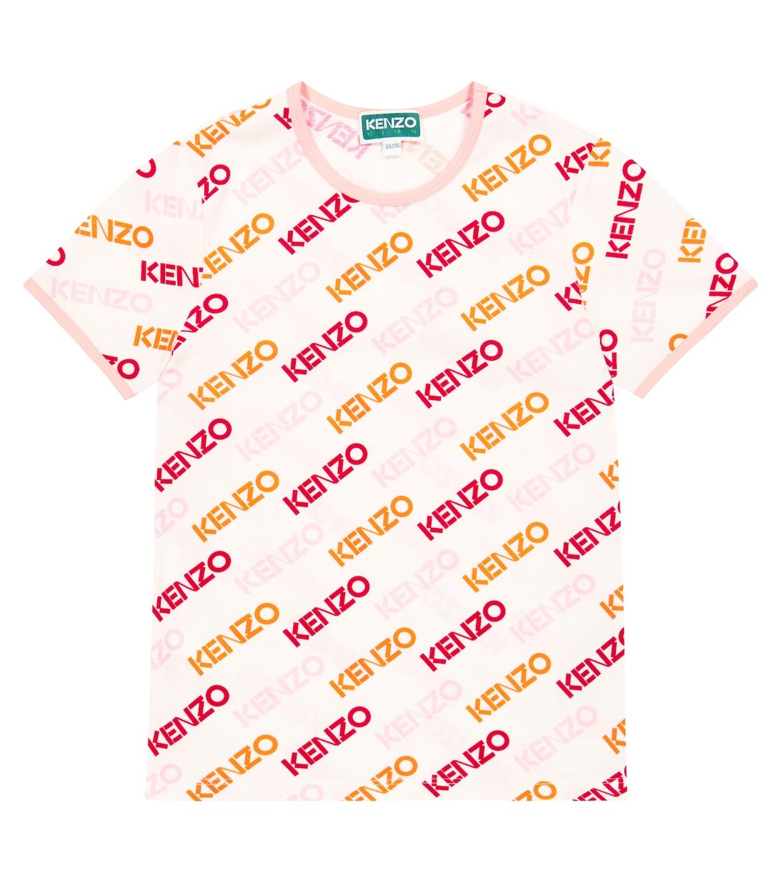 

Футболка из хлопкового джерси с логотипом Kenzo, белый