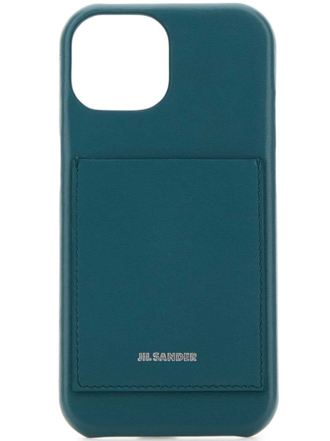 

Чехол для iPhone 15 из кожи Jil Sander, синий