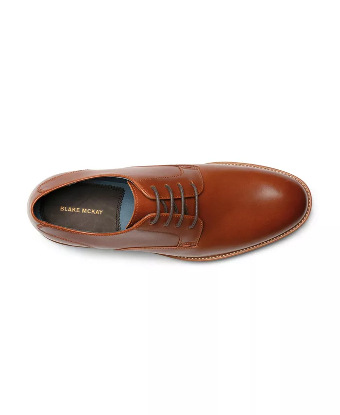 Мужские кожаные туфли Dalton Dress Casual Hybrid на шнуровке с круглым мысом Blake McKay, коричневый — фото 2
