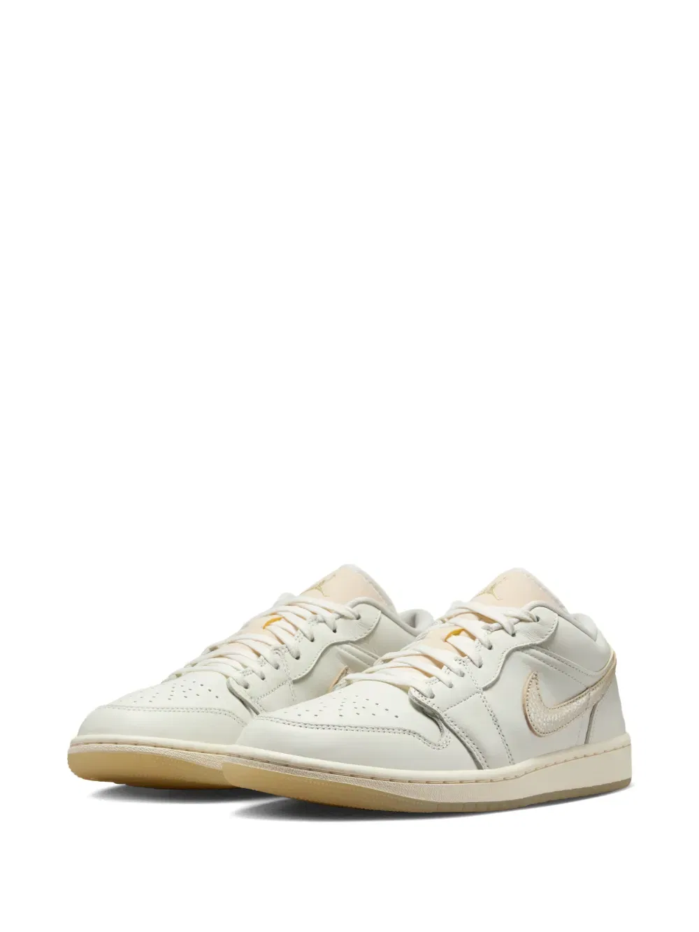 Кроссовки Air Jordan 1 Low SE из кожи, нейтральный — фото 2
