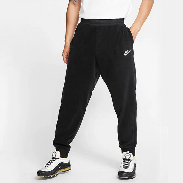 Штаны спортивные трикотажные флисовые комплекты спортивные длинные штаны Nike, черный — фото 2
