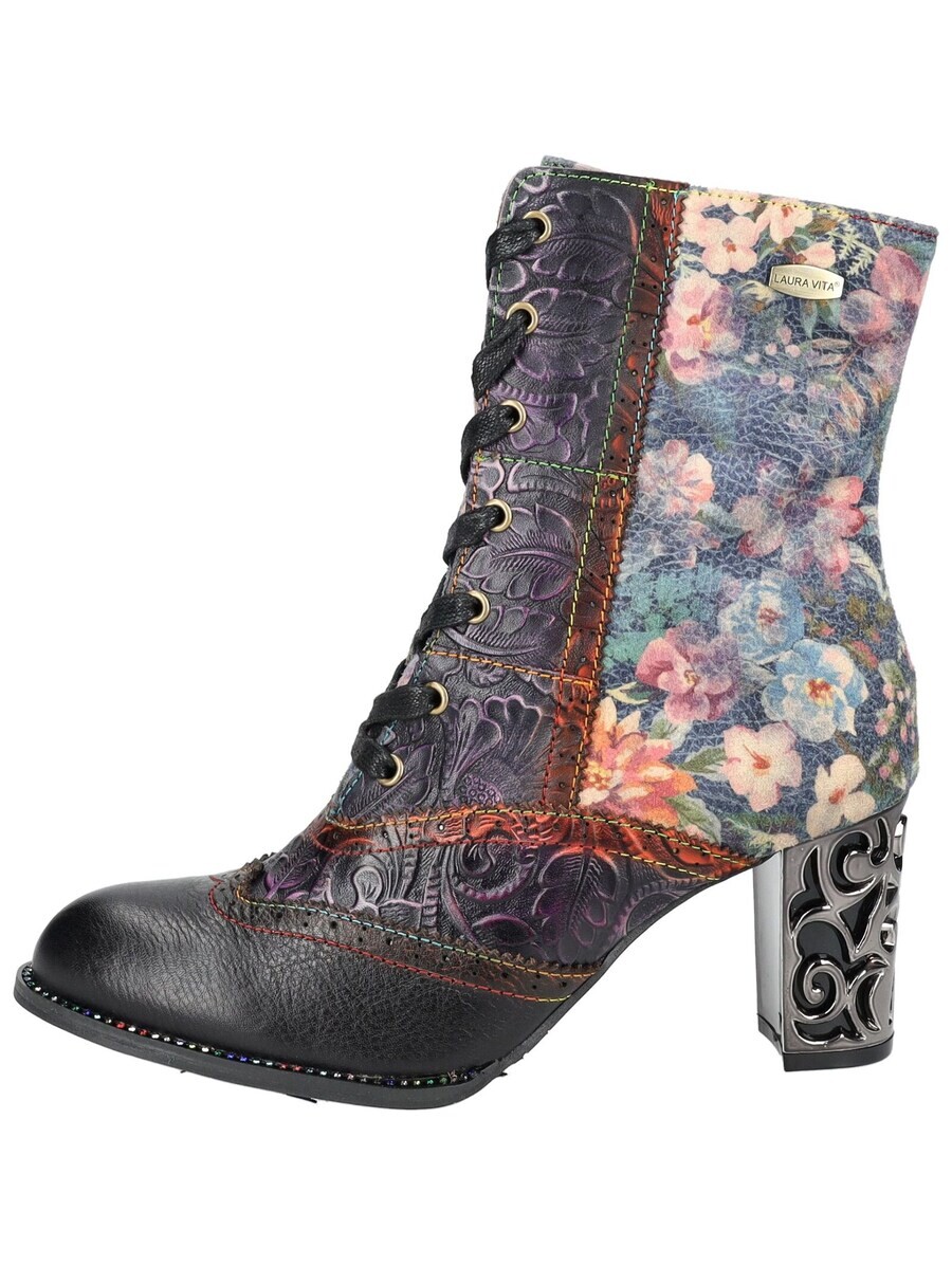 Ботильоны на шнуровке Laura Vita Lace-Up Ankle Boots, цвет violet — фото 2