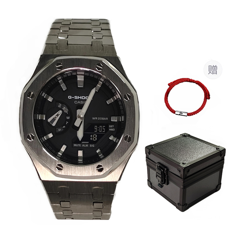 

Мужские часы CASIO Liquid Crystal/Analog Dual Display Series черные
