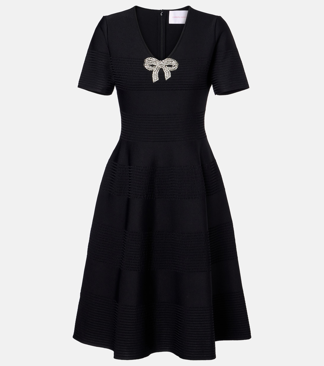 

Мини-платье с бантом Carolina Herrera, черный