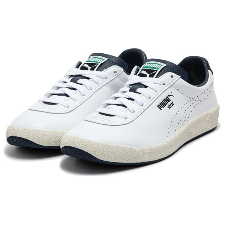 PUMA Стар ОДжи Премиум Лоу Топ скейтборд кроссовки унисекс бело-голубые, цвет White Blue — фото 3