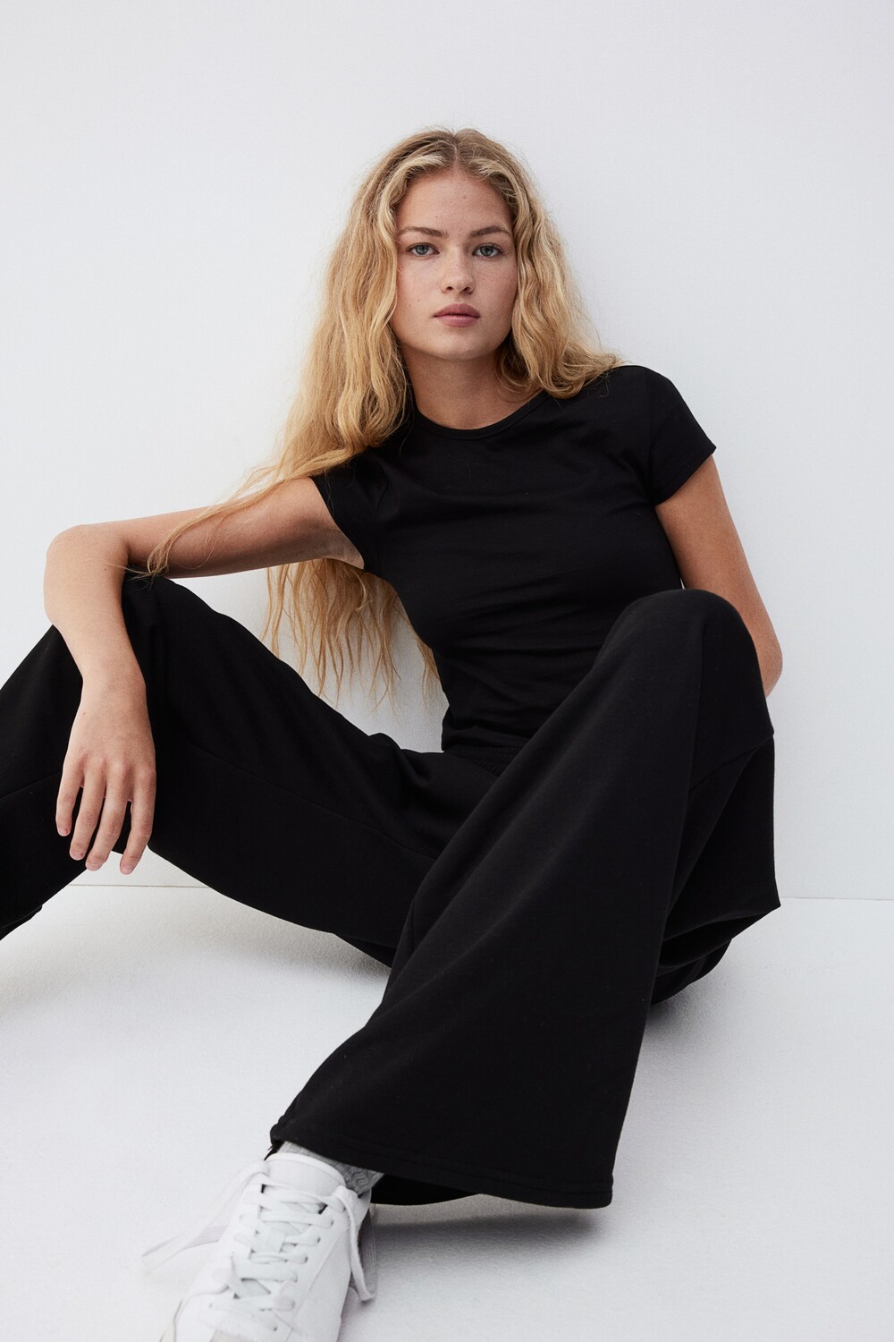 

Широкие спортивные брюки H&M, черный