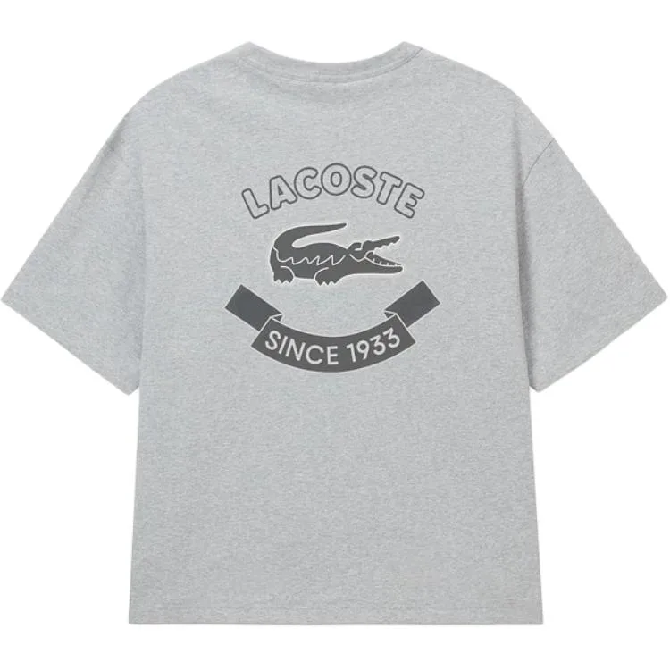 LACOSTE Футболка Unisex Silver Gray — фото 3