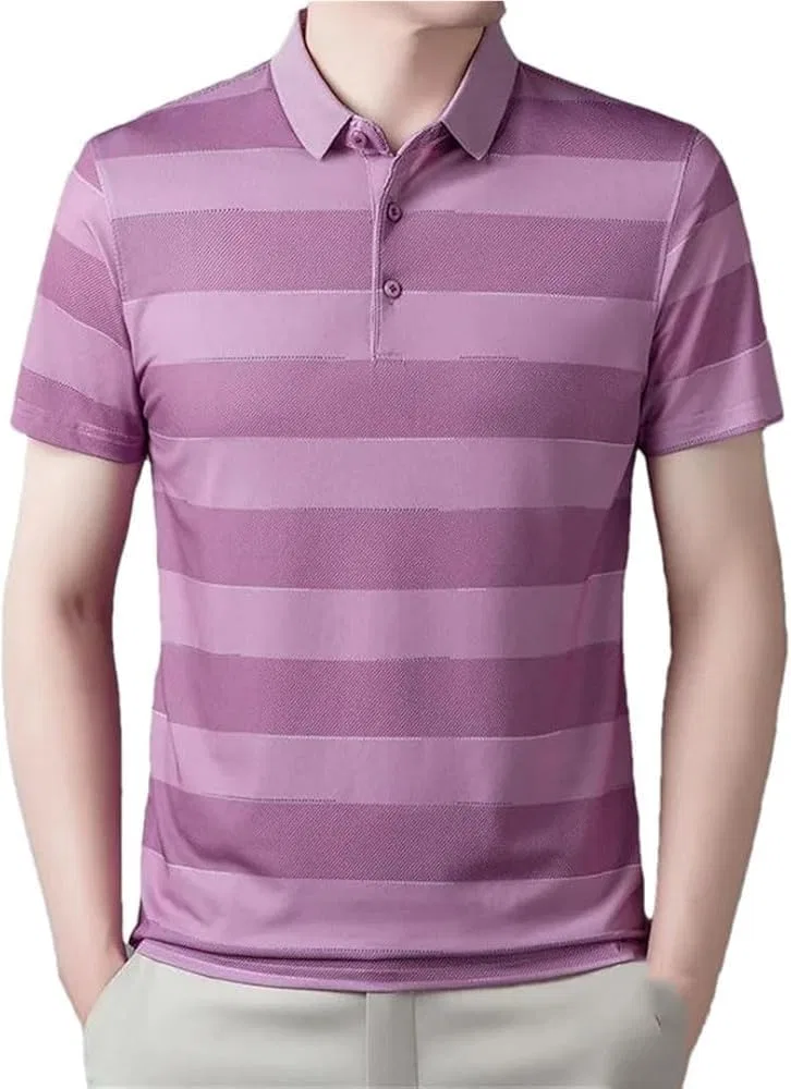 Мужское поло для гольфа Slim Fit, красное