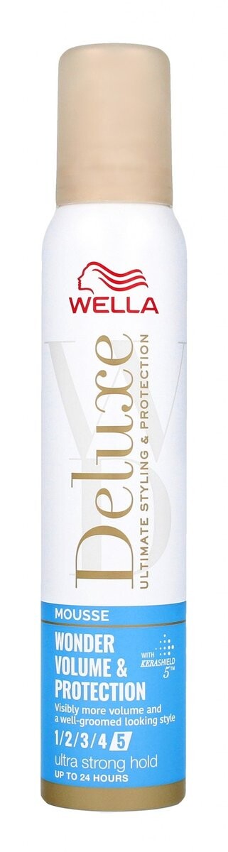 Wella, Deluxe Wonder Volume & Protection, Ультрасильный мусс для волос, придающий объем, 200 мл — фото 2