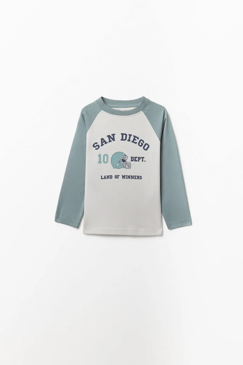 

Футболка с регланными рукавами Sfera, синий