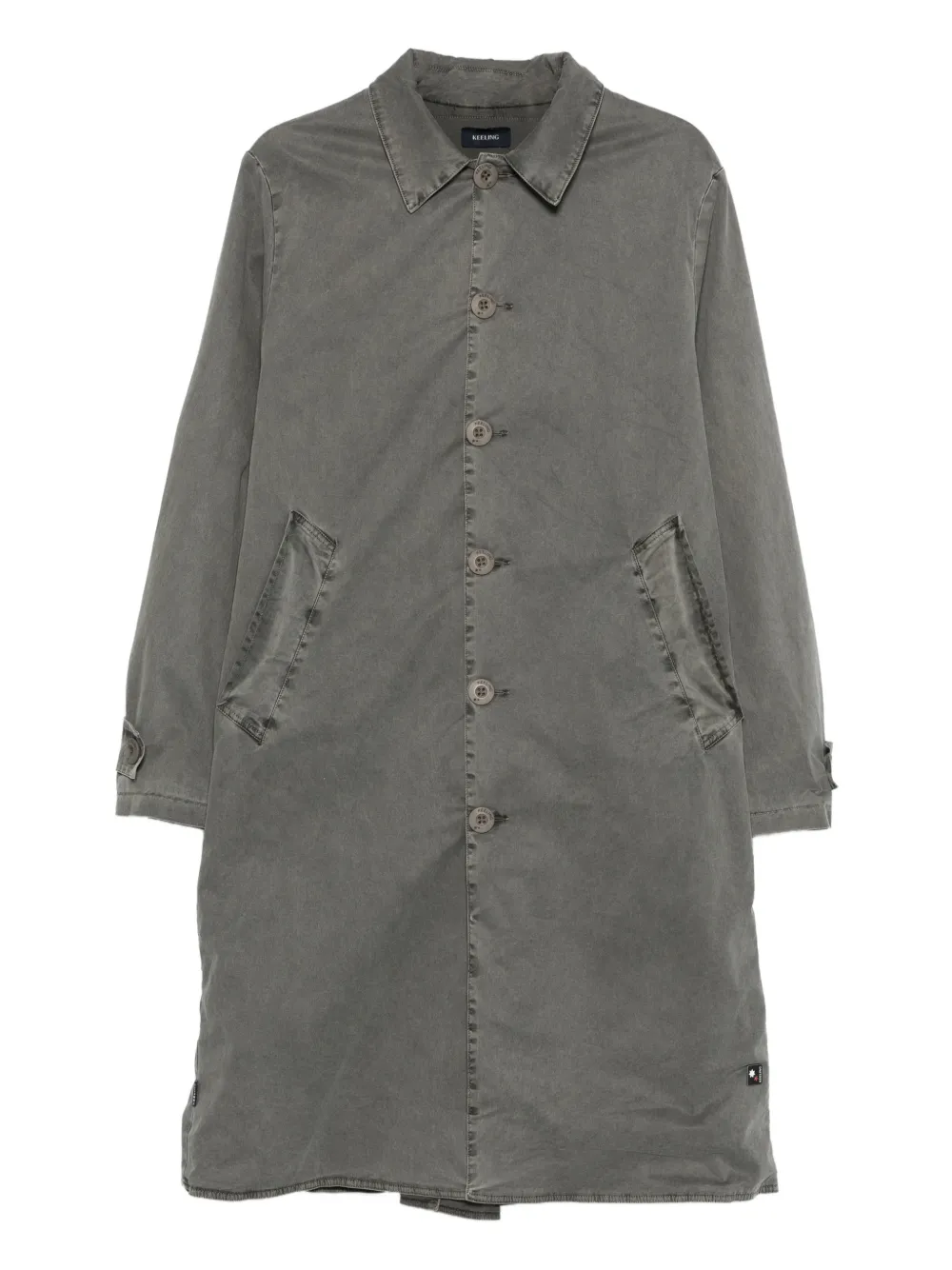 

Однобортное пальто на пуговицах Keeling, серый
