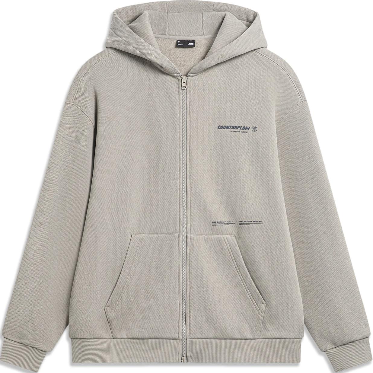 

Толстовка LiNing CF Tracing унисекс Rock Ridge Gray, Rock Ridge Gray