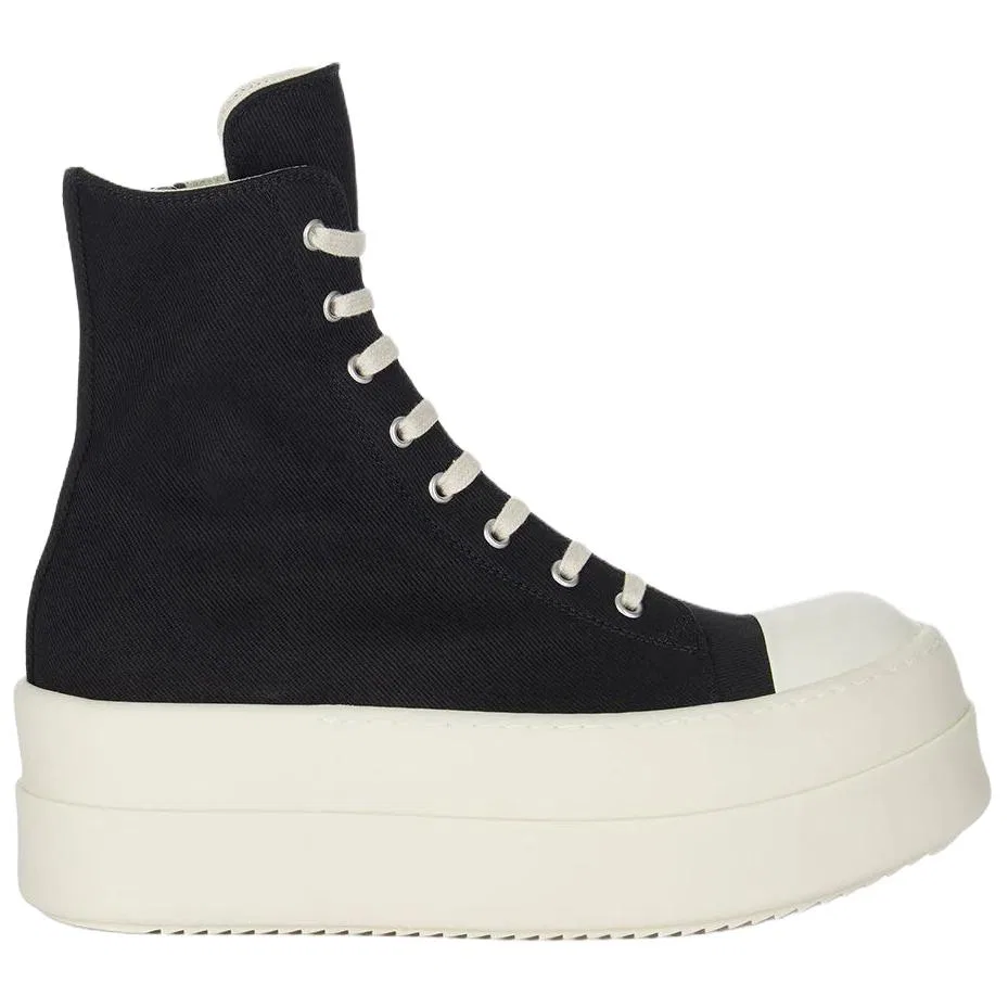 Высокие кеды Temple Mega Bumper с платформой 6.5 см Rick Owens DRKSHDW Black — фото 4