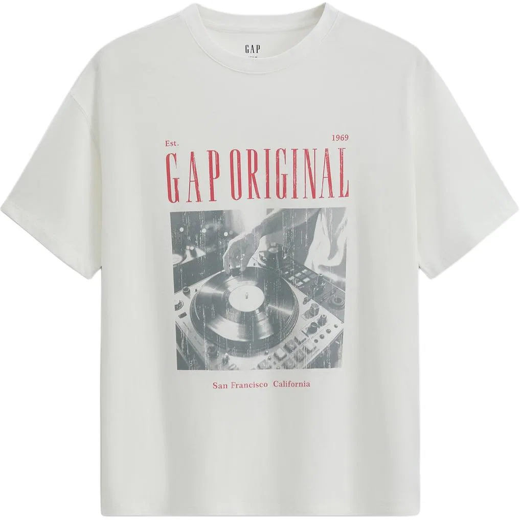 Футболка женская с круглым вырезом Moderate GAP, White