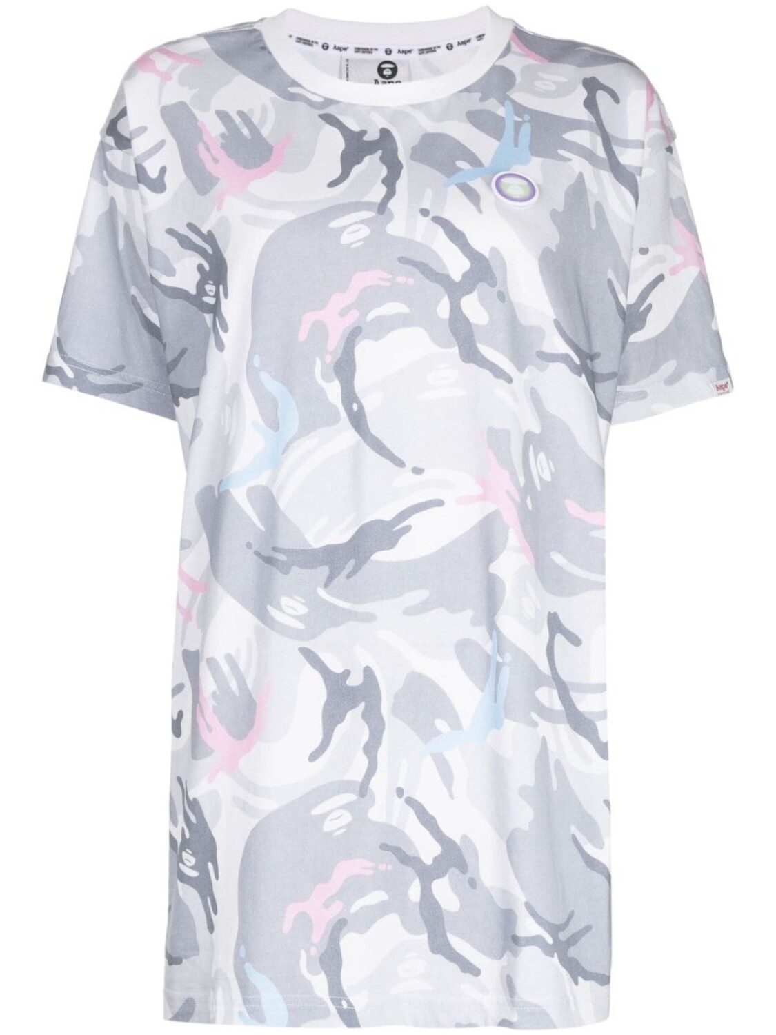 

AAPE BY *A BATHING APE футболка с камуфляжным узором, серый