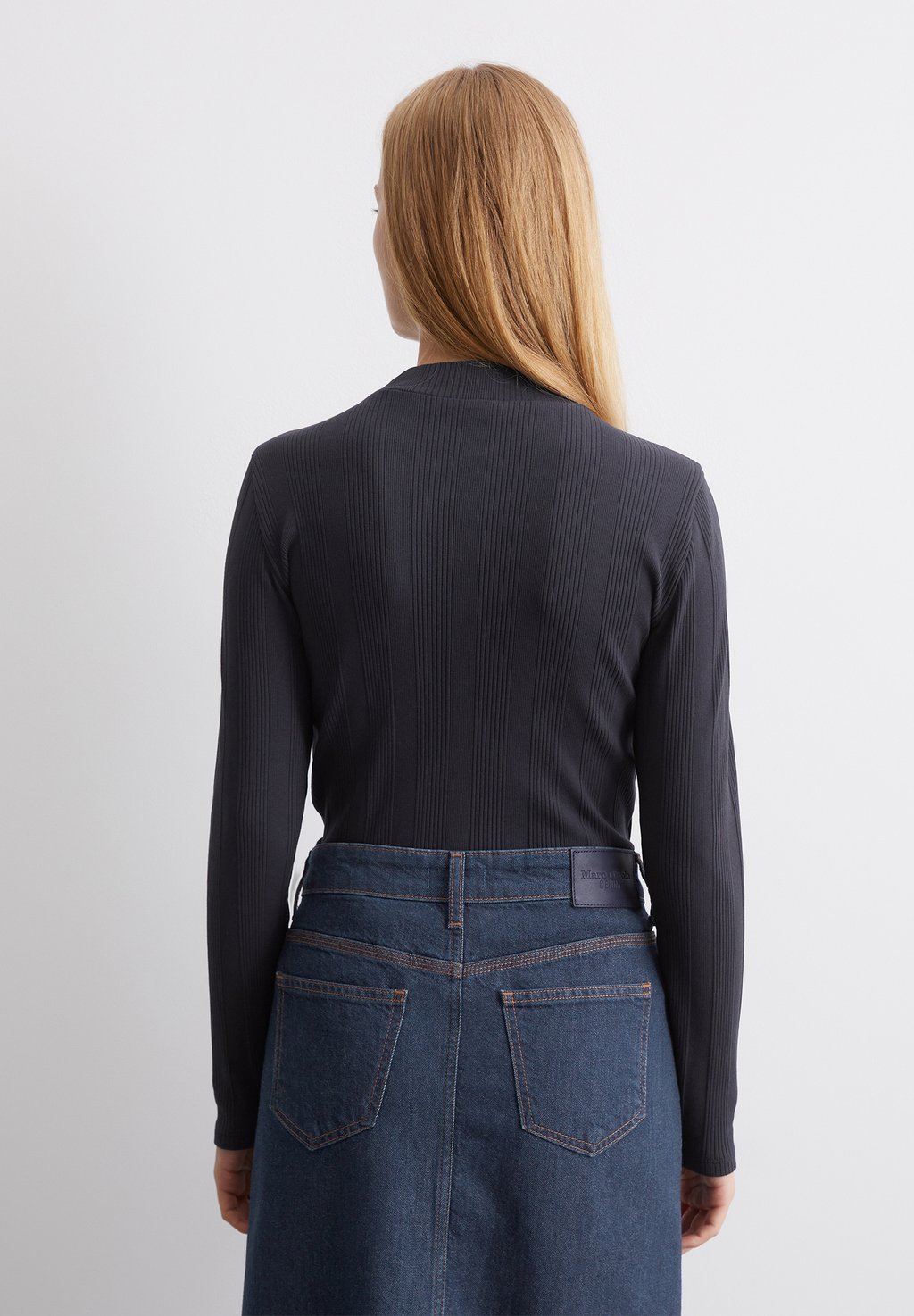

Топ с длинными рукавами IRREGULAR Marc O'Polo DENIM, темно-синий