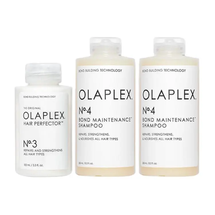 

Набор шампуня и кондиционера Euler Pei, очищающий и освежающий, комплект из 3 штук OLAPLEX, size 3 pre-shampoo hair mask 100ml+size 4 shampoos 250ml*2