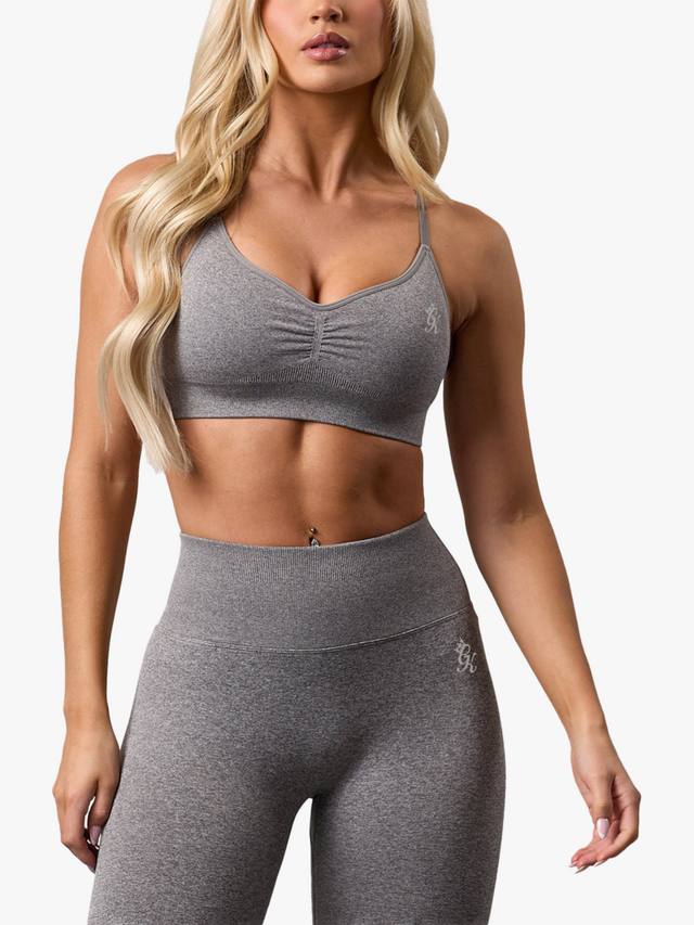 

Беспрошовный спортивный бюстгальтер Medium Impact Gym King, Grey Marl