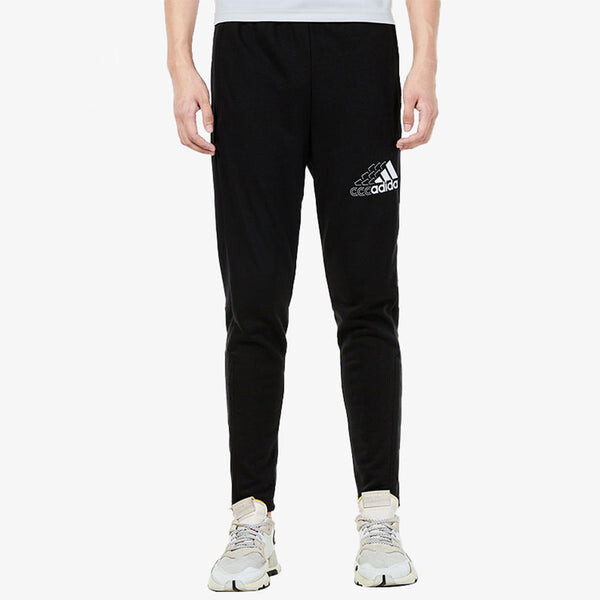Спортивные штаны adidas Q3 Bluv Sere Pt Logo Printing Knit Breathable Sports Long Pants Black, мультиколор — фото 3