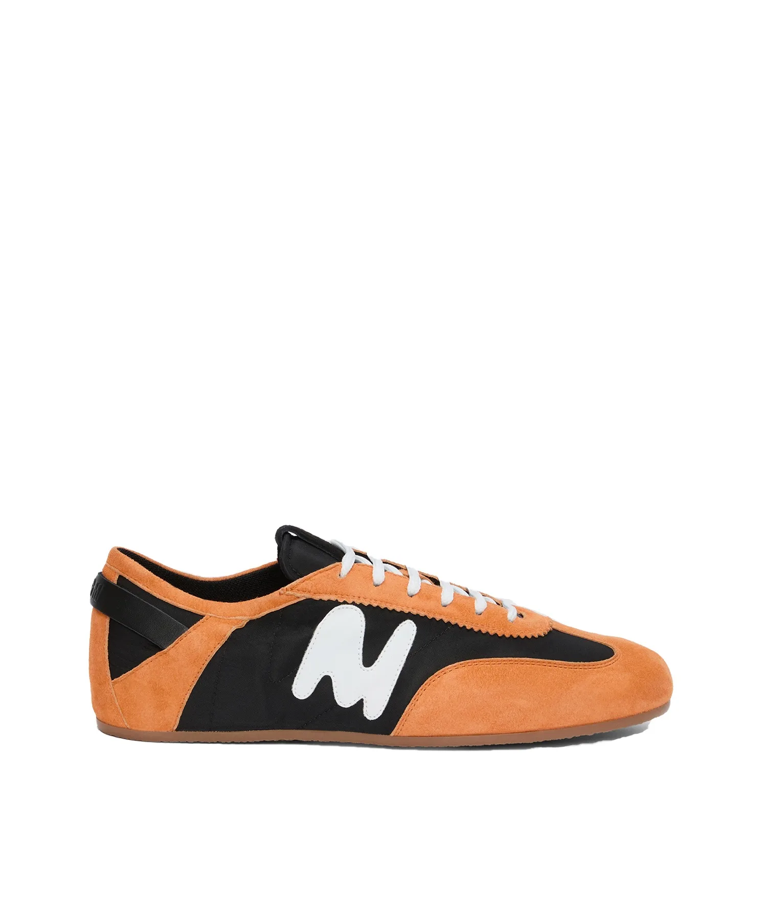 Мужские кроссовки MSGM Super Light из замши и нейлона оранжевые — фото 2