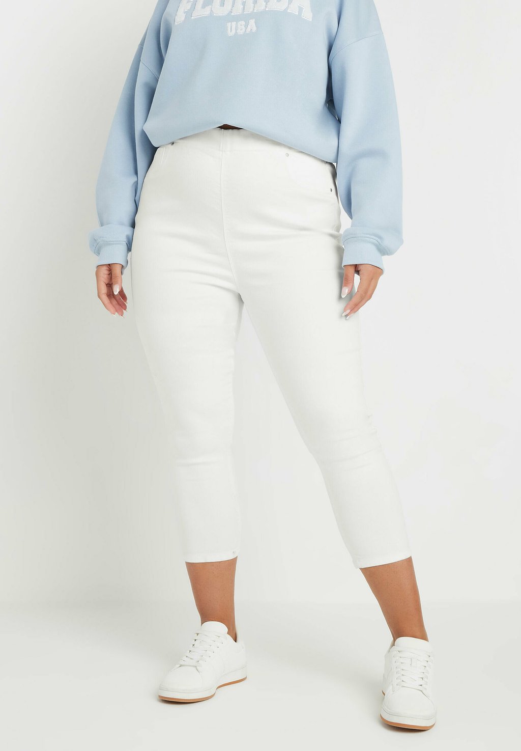 

Джеггинсы GOOD CURVE STRETCH CROPPED Yours Clothing, белый