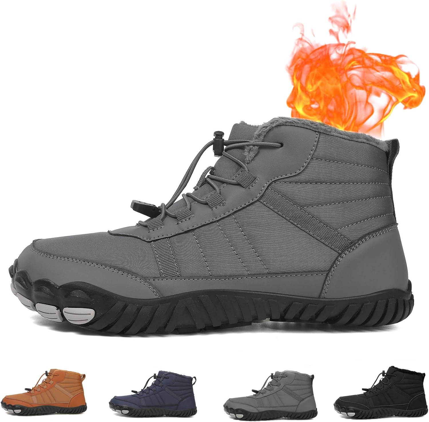 

Водонепроницаемые зимние туфли Giltpeak, удобные ботинки Pro, противоскользящие и водонепроницаемые зимние, для мужчин и женщин, темно-серый