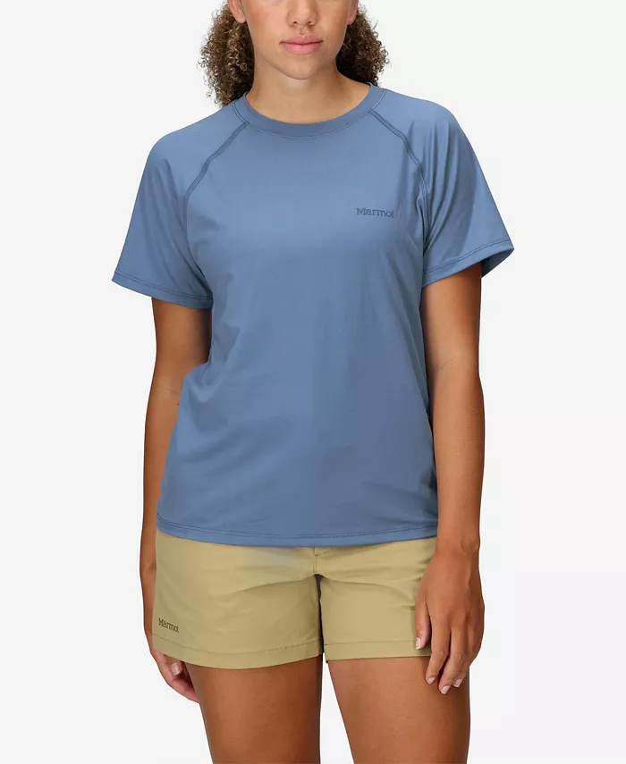 

Женская рубашка Windridge с короткими рукавами и круглым вырезом Marmot, синий